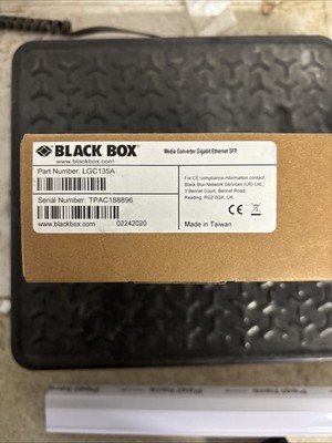 Black Box MultiPower Miniature Gigabit Ethernet Media Converter LGC135A).