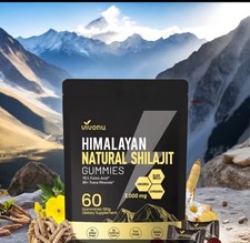 VivoNu Pure Himalayan Natural  Shilajit Gummies ,  No Sugar non -GMO