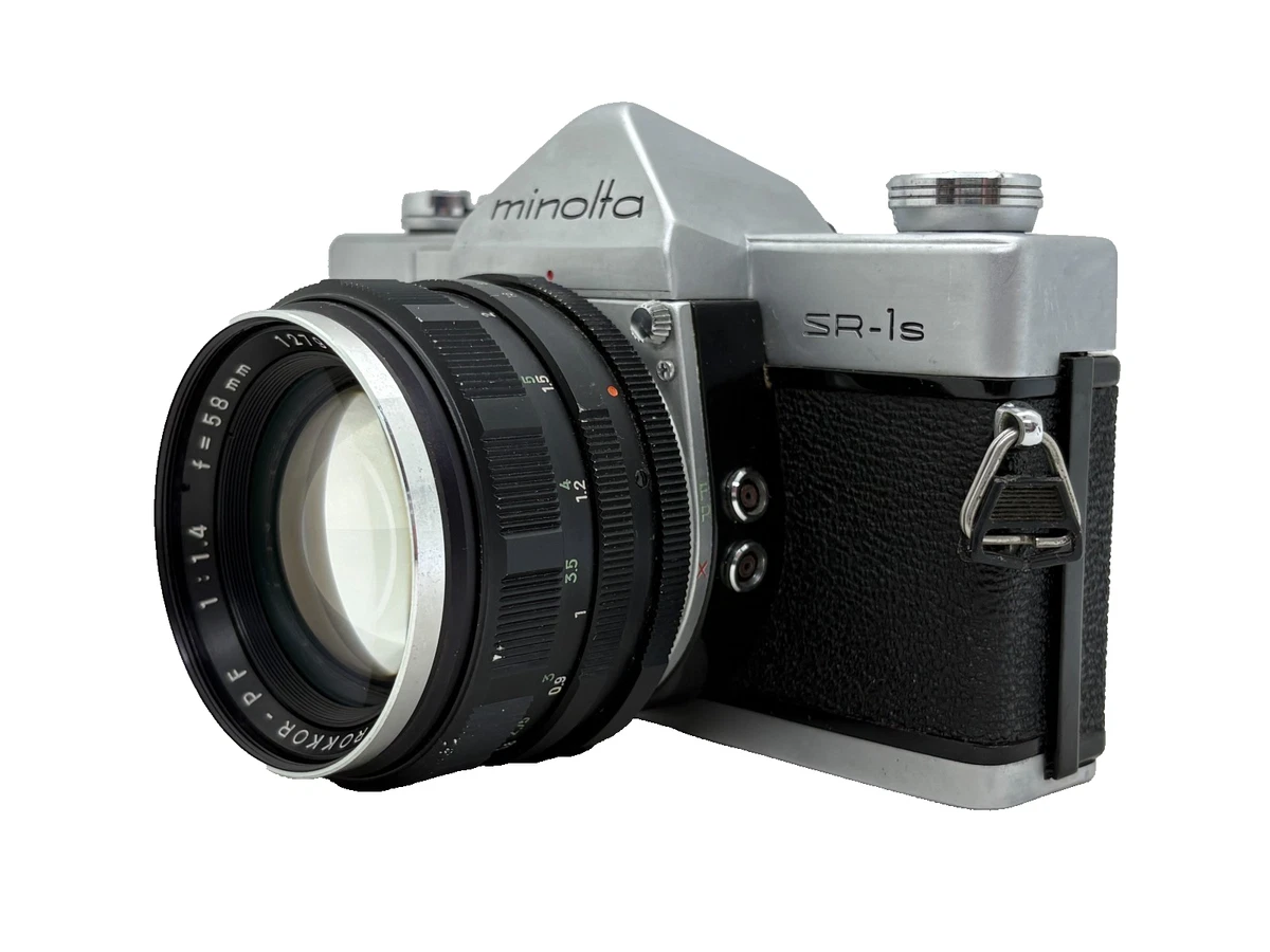 Minolta SR-1s 55mmF1.7 フード・フィルター付 赤城耕一：第11回 後期型では「完全自動絞り」を搭載した！ 「ミノルタ