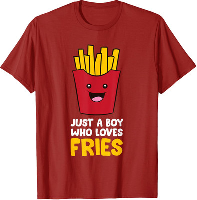 Just A Boy Who Loves French Fries Happy Cute Present Unisex T-Shirt