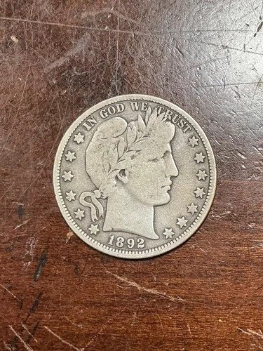 1892 O BARBER HALF DOLLAR SCARCE DATE CHOICE VG+  VER PLEASING