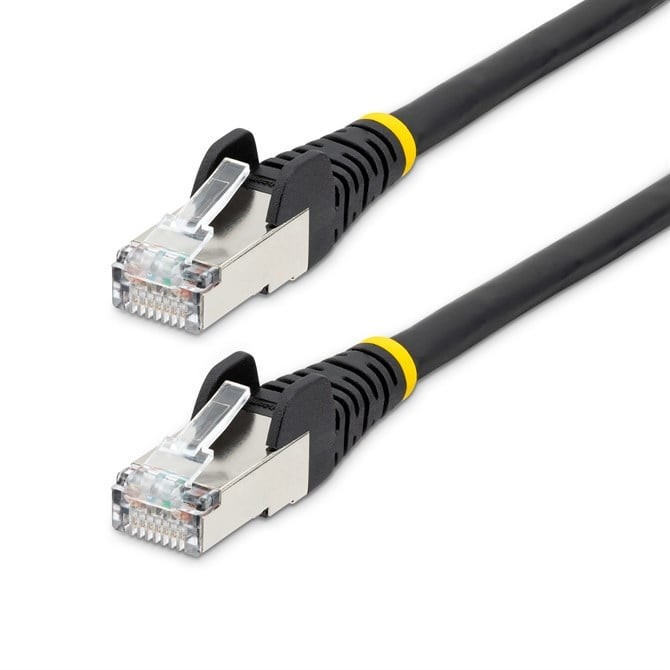 StarTech.com 7m CAT6a Ethernet Cable - Black - Low Smoke Zero Halogen LSZH - 10G