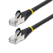 Image of StarTech.com 7m CAT6a Ethernet Cable - Black - Low Smoke Zero Halogen LSZH - 10G
