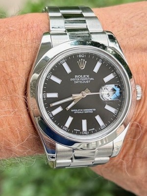 Rolex Date-Just II 41 mm Black Dial Model 116300 $ 9,575.