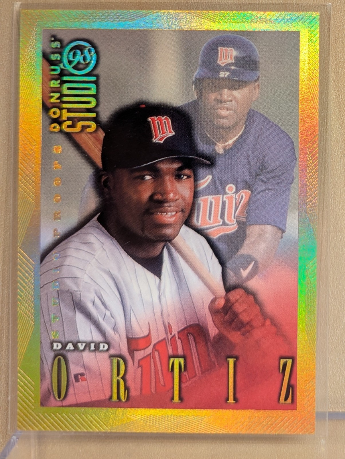 1998 Donruss Studio GOLD PRESS PROOF #64 David Ortiz HOF RARE PARALLEL /300