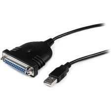 StarTech.com ICUSB1284D25 USB to DB25 Parallel Printer Adapter 6ft