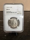 1943-D Walking Liberty Half Dollar NGC MS64