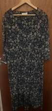 Gorgeous Seasalt 'Seed Packet' dress size 24 blue & white floral design 