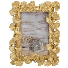4x6 Picture Frame, Antique Ornate Gold Photo Frame 4 x 6 Vintage Leaf Decor w...