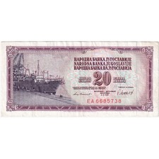 [#377329] Yugoslavia, 20 Dinara, 1981-11-04, AU