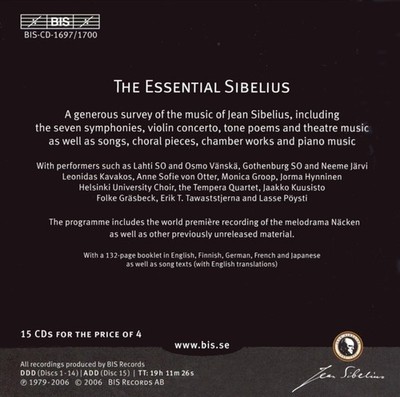 THE ESSENTIAL SIBELIUS [BOX SET] NEW CD