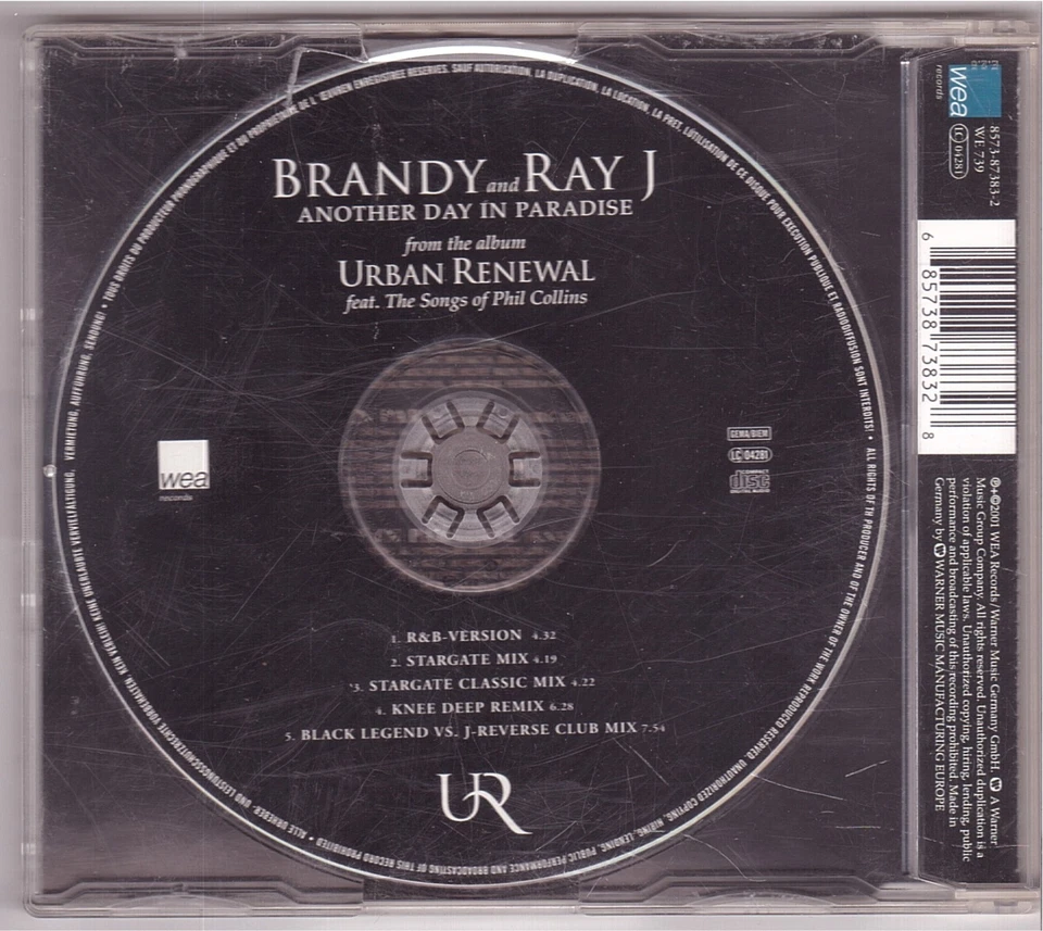 Brandy and Ray J - Another Day In Paradise (Maxi-CD 2001) - Bild 2 von 2