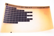 OEM Suzuki GS 750 ET 1980/October Parts Catalog Microfiche