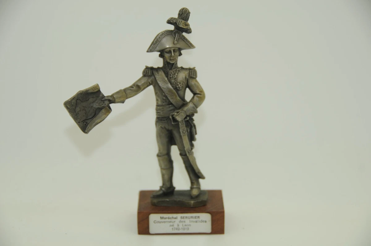 Figurine Napoléonienne En étain 1/30 - Mousquetaire à Cheval Français Peint, Marque VID SOLDIERS