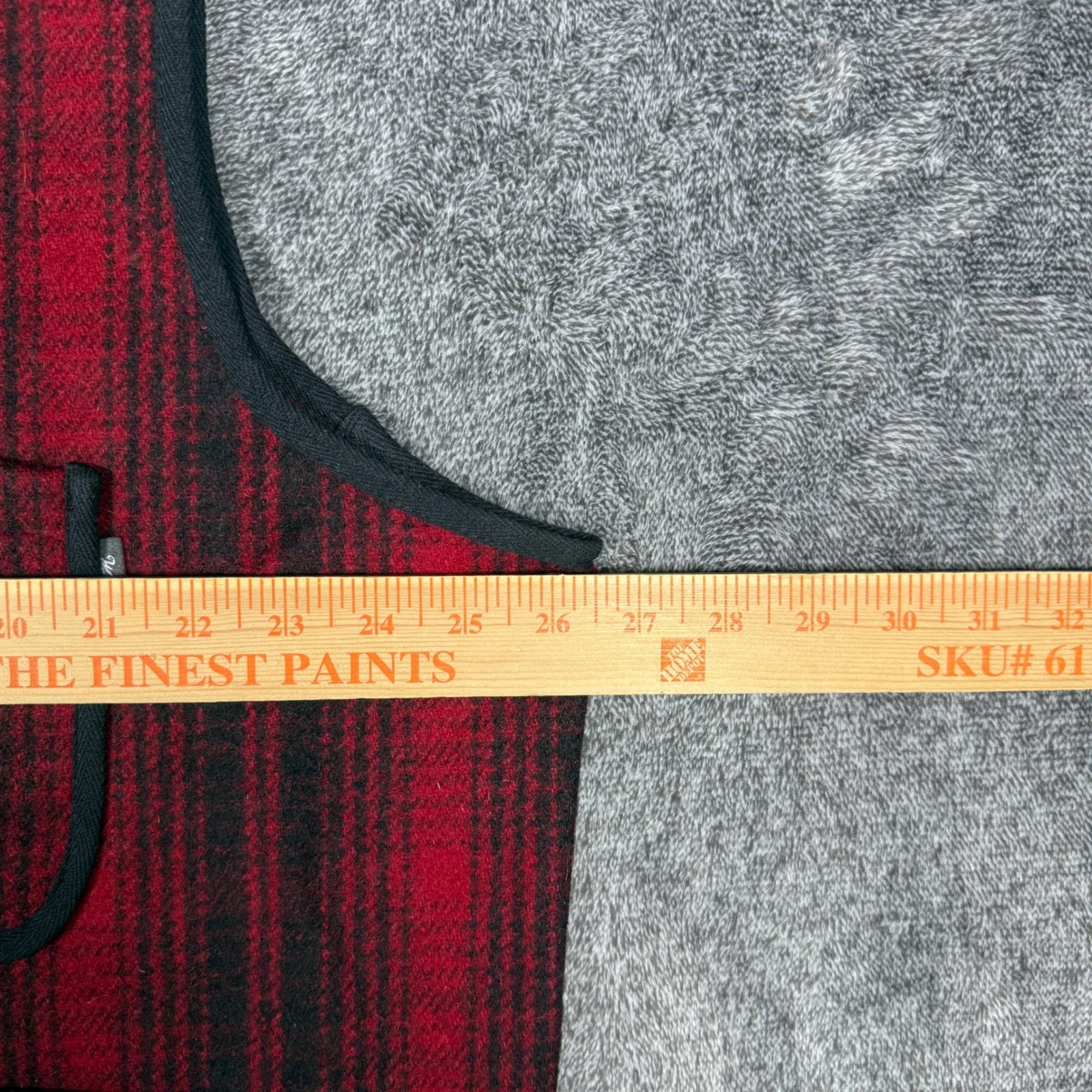 Woolrich Mens Utility #12 Vest Red Black Plaid Wool Blend XXL NWT 18401 - product detail image 7