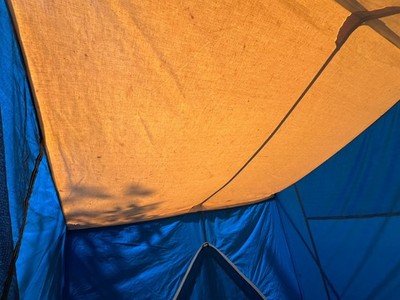 Coleman Holiday ll canvas cabin tent 9' x 7' sleeps 4 persons