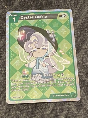 CookieRun Braverse BS8-067 Oyster Cookie [R] Foil Rare Green