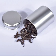 Silver Airtight Proof Container Aluminum Herb Stash Metal Sealed Can Tea Jar