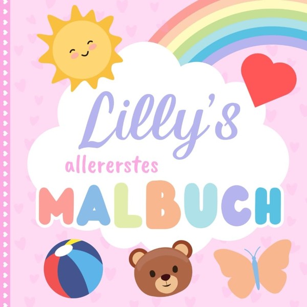 Kritzelbuch FüR Kinder Ab 1 Jahr, Personalisiert, Lillys Erstes Malbuch-image