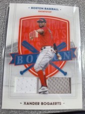 2021  Chronicles - America's Pastime Swatches Xander Bogaerts #16 (MEM) AD50