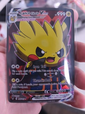 Pokemon CCG Lance Pikachu Poncho Custom CCG Karte In Top Zustand Custom Card