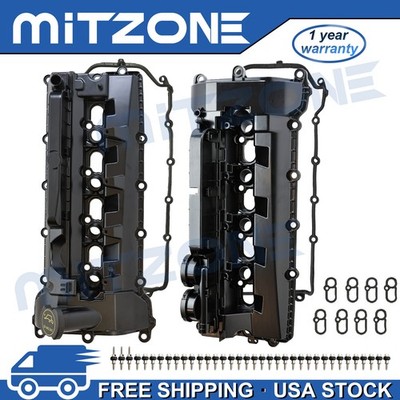 LH & RH Mitzone Aluminum Valve Cover for Jaguar 19-21 F-Pace 14-21 F-Type 5.0L