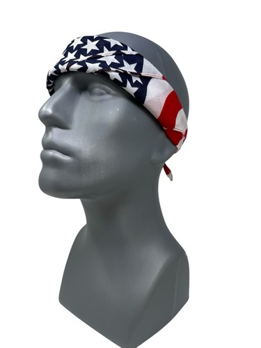 🇺🇸 Amerikanische Flagge Bandana gewellte Streifen USA Schal Kopftuch Gesichtsbedeckung 22"x22" - Bild 13 von 22