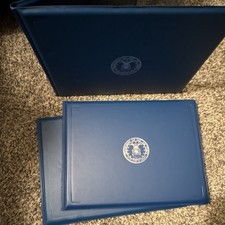 US Air Force Blue Padded Awards and Decoration Covers, Citation Holder, Lot of 3