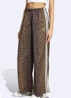 パンツ adidas LEO PRINT WIDE LEG SATIN PANTS Adidas Originals Leopard Wide Leg Satin Pants XXS New Nwt 100