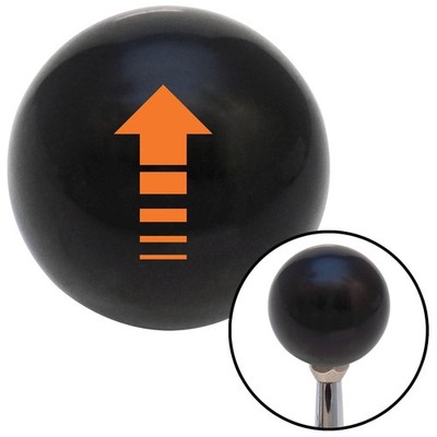Orange Broken Directional Arrow Up Black Shift Knob w/ M16x1.5 Insert Shifter