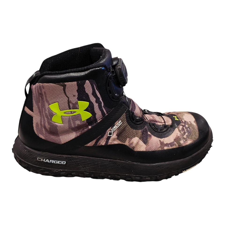 Men's Under Armour Fat Tire BOA GTX Hiking Boots Camo Size 9 US 1262064-900 - Image 2 of 4