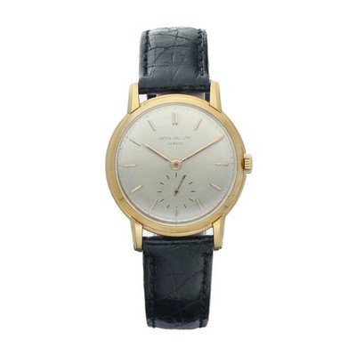 Patek Philippe 2484 Calatrava 18k Yellow Gold 32 mm Leather Manual Wind Watch