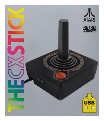 PLAION (UE) THECXSTICK Solus Atari USB Joystick, Schwarz