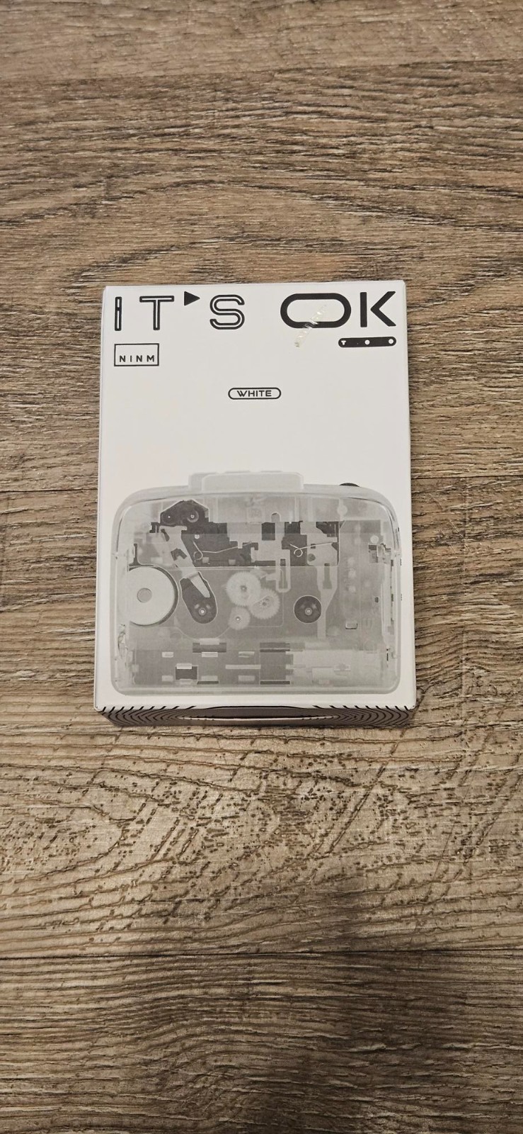 New NINMLab IT'S OK TOO Bluetooth 5.0 Stereo Cassette Player Walkman Transparent