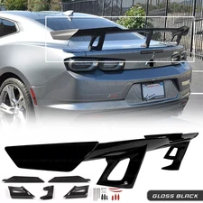 Trunk Spoiler Wing Gloss Black For Chevy Camaro ZL1 1LE Style LT RS SS 2016-2024