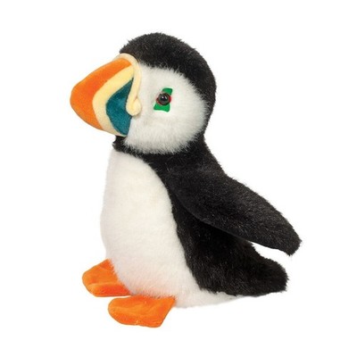 Pascal 7'' Atlantic Puffin Douglas Stuffed Animal Plush Cuddle Toy Bird white