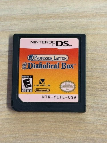 Professor Layton and the Diabolical Box (Nintendo DS, 2009) Cart Only STAINED