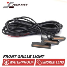 3 Pods Universal Fit Front Grill Led Light Kit Amber Off Road Truck Suv Front 3 Pods Universal Fit Front Grill Led Light Kit Amber Off Road Truck Suv Front