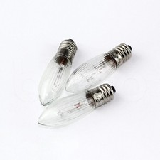 3 x Candle Arch Bulb Christmas Bridge Replacement 3W 34v Spare E10 Screw Light