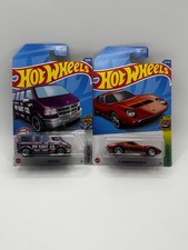 Hot Wheels Super Treasure Hunt Lot Dodge Van and Lamborghini Muria SV