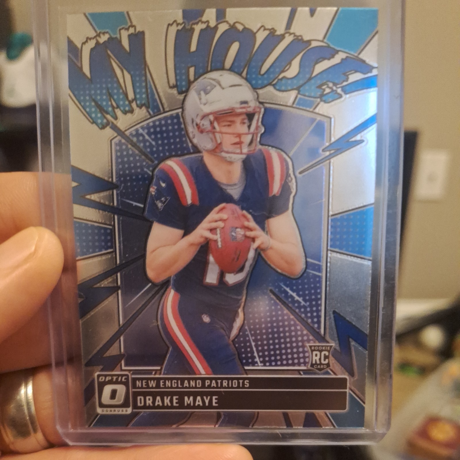 2024 Donruss Optic Drake Maye My House RC #8 New England Patriots