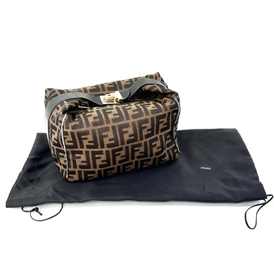 FENDI Zucca Canvas Vanity Pouch Hand Bag authentic from JAPAN