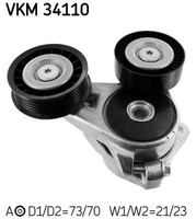 Riemenspanner Keilrippenriemen Links FüR Ford C-MAX Focus II Turnier Stufenheck