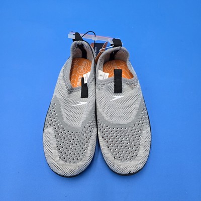 Speedo Performance Water Shoes Gray Waterpark Beach Kids Swim Jr Kids 11/12 NEW