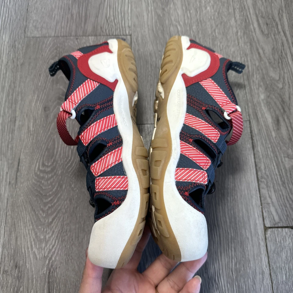 Sandalia de Agua Keen Knotch Creek Azul y Rojo Juvenil Talla 7/Mujer 8.5 Zapatos Foto 2 de 4