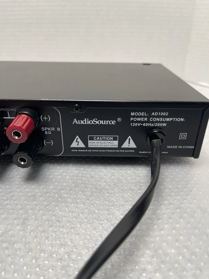 AudioSource AD1002 Digital 2-Channel  powered Amplifier 50W #8 - Image 3 of 4