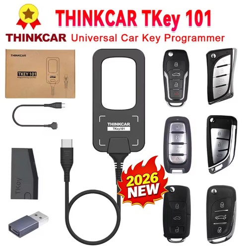 THINKCAR TKEY101 Universal Car Key Programmer Equipment with 6 Unit Remote Keys - Foto 1 di 11