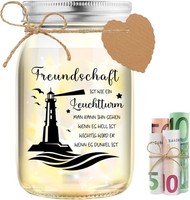 LED Flaschenlicht Mit Spruch Geldgeschenke Geburtstagsgeschenk Freundschaft