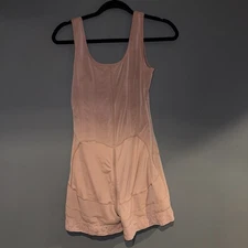 Pink One-Piece Shapewear Bodysuit, XL – Firm Tummy Control