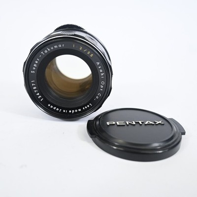 Pentax Asahi Super-Takumar 55mm f/2 M42 Screw Mount Manual Focus Lens